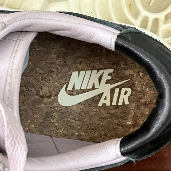 Nike Jordan 1 Elevate Low Shoes Womens 9.5 Purple Black Leather Platform Sneaker - Picture 6 of 7